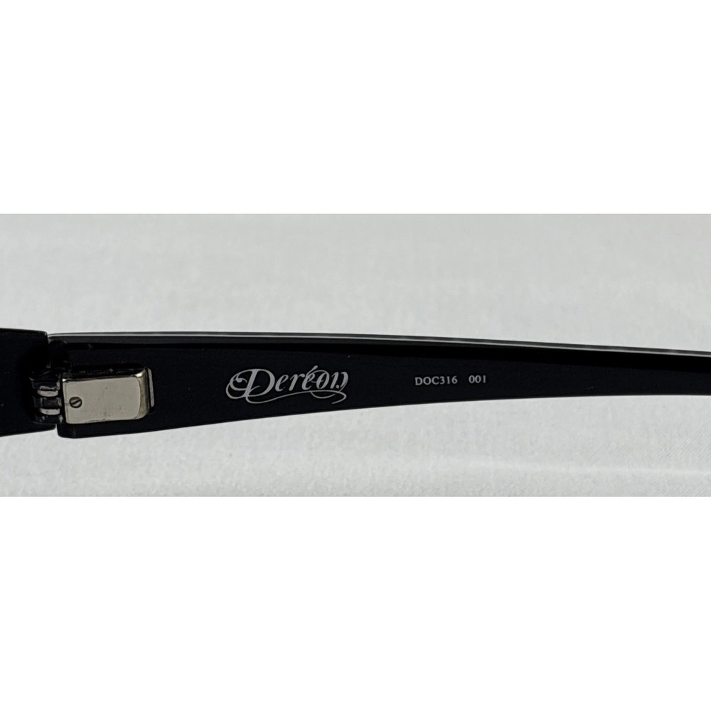 Dereon DOC316 001 Semi Rimless Eyeglasses Frame w/ Flexhinge 53-19-135 - Picture 8 of 14